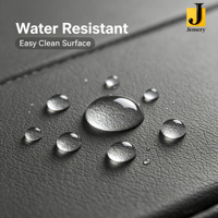 Matériau en cuir silicone extensible métallique imperméable Jemery pour usage automobile, surface facile à nettoyer, fournisseur OEM ODM