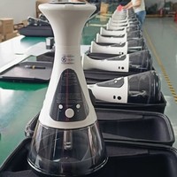 Étui de transport en cuir sans charbon de bois Narguilé électronique Beleaf avec écran indiquant la température et le temps de chauffage ainsi que la lumière LED