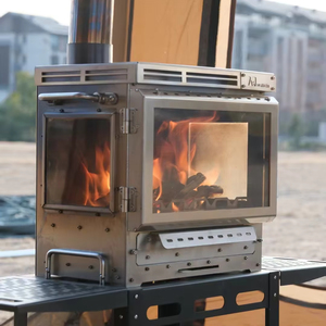 Poêle à <span class=keywords><strong>bois</strong></span> pour tente de camping d'hiver en acier inoxydable de haute qualité et à haute valeur calorifique INBESTCAMP ODM - Product Image 1