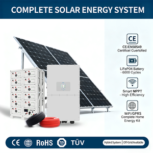 Système complet de stockage d'énergie solaire hybride hors réseau 5KW 10KVA tout-en-un 3KW 6KW Système d'énergie solaire domestique - Product Image 1
