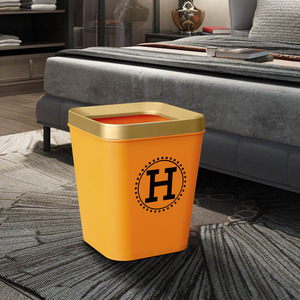 Cubo de Basura Cuadrado Rein Deer Naranja con Tapa para Uso en Interiores - Product Image 2