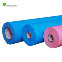 Rouleau de draps jetables en polypropylène non tissé laminé imprimé SMS coloré pour table d'examen et de massage