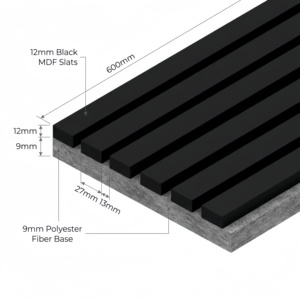 Panneaux acoustiques modernes pour murs, plaques décoratives insonorisantes pour plafonds - Product Image 2