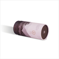 Boîtes à cadeaux personnalisées de luxe à bas quantité minimale de commande Emballage de parfum cylindrique avec stratification brillante et gaufrage pour produits haut de gamme