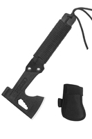 Hache-marteau multi-outils avec fourreau en cuir hachette de survie camping