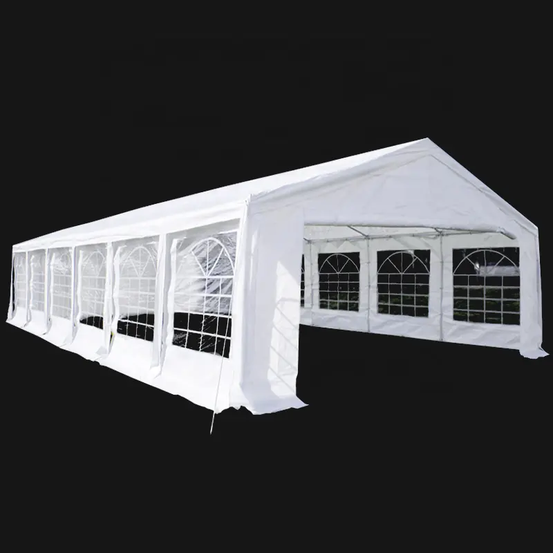 Customized 6x12m heavy duty waterproof white outdoor wedding party canopy tent with steel frame