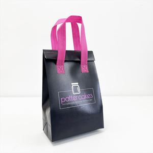 Sac isotherme personnalisé en non-tissé pour livraison de repas à emporter, réutilisable, écologique, avec votre propre logo - Product Image 3