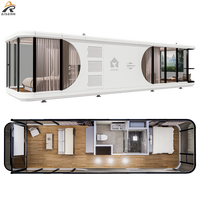 Maison préfabriquée espace Capsule Lit cabine Hôtel Conteneur maison couchage extérieur Mobile Petite maison luxe Capsule Maison