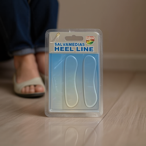 Coussinets et protections de talon transparents en silicone Salvamedias (12 pièces) pour le confort des chaussures - Product Image 3