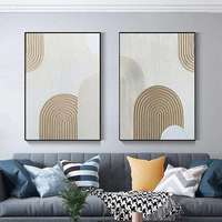 100% peint à la main abstrait doré grande peinture à l'huile moderne toile mur Art haute qualité Style nordique décor pour vivre suspendu