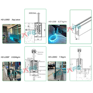 Corrimão de Vidro LED para Projetos de Apartamentos e Vilas, Corrimão para Varanda, Terraço, Corrimão Externo, Corrimão em Canal U, Cerca de Vidro para Piscina - Product Image 3