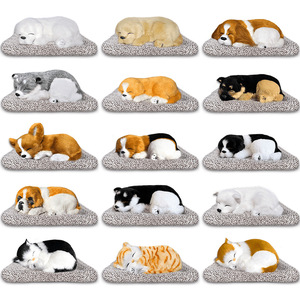 Lindo Ambientador de Coche de Peluche Corto con Diseño de Perro/Gato, Paquete de Carbón de Bambú, 31cm-50cm, Adorno Creativo para Interiores - Product Image 1