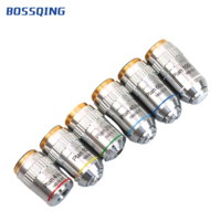 BOSSQING Biological Flat-Field Finite Distance Achromatic Objectives Flower-Patterned Design 20.32mm RMS Parfocal OEM
