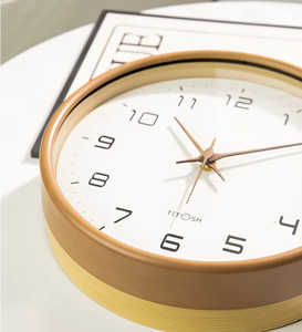 Moderne Luxus-Einzelwanduhr mit Quarzwerk, Traditionelles Design, Stillleben-Muster, Zeiger, Radio, Wohnzimmer-Dekoration - Product Image 5