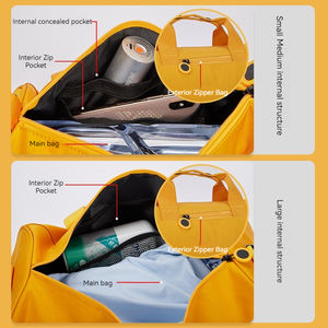 Tas Travel <span class=keywords><strong>Mini</strong></span> Sport Gym Unisex Grosir, Logo Custom, Bahan Oxford Anti Air, Ritsleting, Fashion Anak - Product Image 4