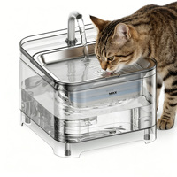 Distributeur d'eau automatique pour animaux de compagnie, portable, moderne, élégant, en acier inoxydable, à circulation automatique, détachable, pour chats et chiens, utilisation en intérieur