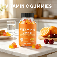 Groothandel op maat gemaakte vitamine C-sap gummies gemengde fruit smaak snoepjes vrouwensupplementen verbeteren de immuniteit