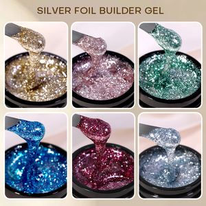 مقاول جل براق فرنسي-جل نباتي صديق للبيئة غير سام من مادة هيما بالأشعة فوق البنفسجية لصالونات الأظافر الاحترافية لوازم سائبة خاصة - Product Image 5