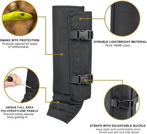 <span class=keywords><strong>Ghette</strong></span> a serpente per la caccia di resistenti Snake guardings protezione dal morso di serpente per la parte inferiore delle gambe <span class=keywords><strong>con</strong></span> dimensioni regolabili - Product Image 2