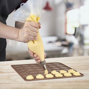 Tapis de cuisson en silicone personnalisés avec logo, résistants à la chaleur, petits, ronds, pour pâtisserie, avec cercles - Product Image 6