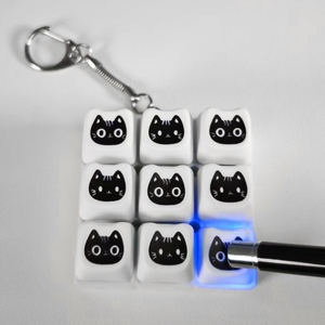 Tecla Personalizada con Diseño de Gato Negro y Capibara, Llavero Antiestrés, Juguete Sensorial para Teclado Mecánico, Gadget Divertido para el Dedo Compatible con Interruptores MX - Product Image 4