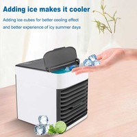 Mini ventilateur de climatisation portable USB pour bureau à domicile, ventilateur de refroidissement de deuxième génération, humidificateur, réglage de la vitesse du vent sur 3 niveaux