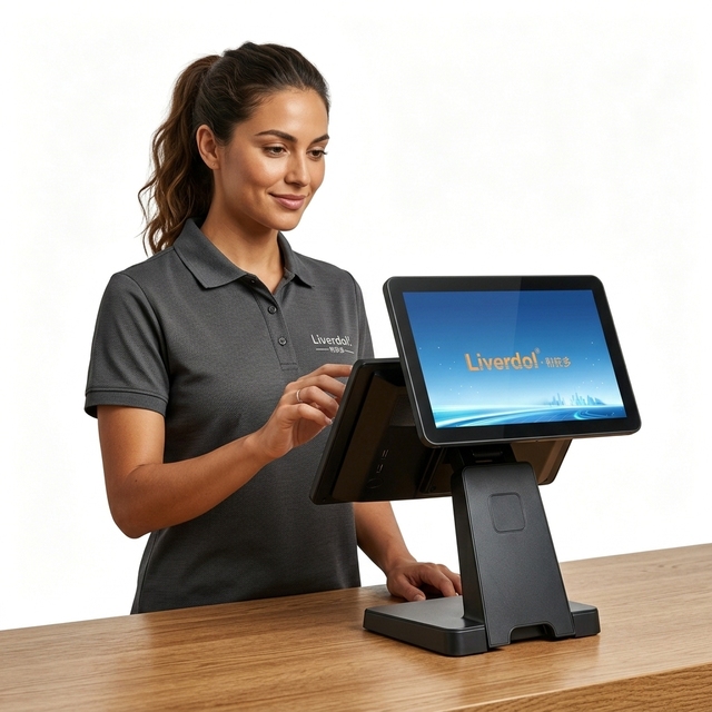Factory Direct Foldable Desktop POS Terminal All-in-One System with Windows OS I3/I5/I7 CPU 16GB RAM 128GB/256G/512G SSD