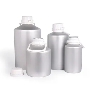 Botol Aluminium Besar, 5L 4L 5L 5.25L 12.5L 30L untuk Bahan Baku Farmasi Aktif Minyak Esensial Ikan