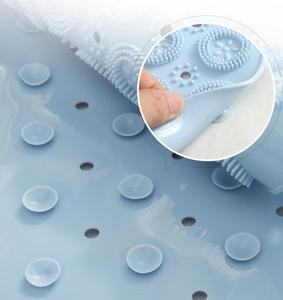 Alfombrilla antideslizante redonda de PVC para baño, protección del medio ambiente, ducha doméstica, ventosa de drenaje, alfombrilla de masaje para Baño - Product Image 5
