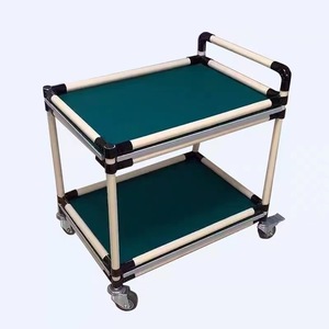 Carrito de taller Antiestático de acero con estantes de tubo compuesto, carro móvil de 48V para clasificación de línea de montaje - Product Image 6
