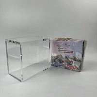 JIHONG Vente en gros de boîte en acrylique pour boîte de booster, booster Pokémon avec une épaisseur de 5+8 mm, utilise un aimant plus puissant de 5 mm N52