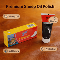 Bálsamo para el Cuidado del Cuero con Aceite de Oveja Jinyang 70G, Corrige el Color Desigual y Equilibra la Superficie del Cuero