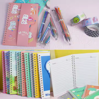 Cuaderno Espiral Creativo Personalizado y Juego de Bolígrafos, Regalo para Entusiastas de la Papelería, Sin Marca, Hecho en China, Modelo 2024