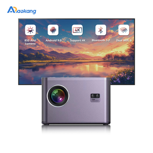 850 ANSI Lumens thông minh Android không dây Wifi Beamer Mini LCD rạp hát tại nhà 4k Máy chiếu di động kinh doanh Movie proyector - Product Image 1