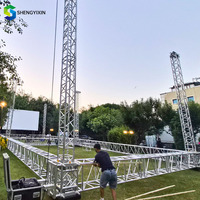 Structure de scène extérieure pour éclairage de concert, support d'affichage en treillis pour spectacle, stand d'exposition en aluminium sur mesure, treillis pour stand de salon professionnel
