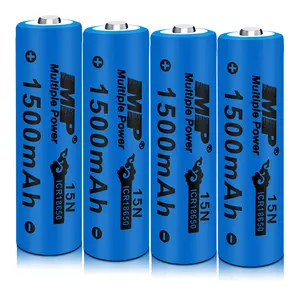 MP 100% 原装锂18650电池3.7v 1500mah batteria 18650 li离子可充电电池顶部平一个