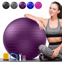 Vente en gros 45cm 55cm 65cm 75cm 85cm PVC Gonflable Yoga Balance Gym Ball Anti-éclatement Yoga Ball pour Yoga Pilates