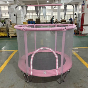 Trampolín de Fitness de Alta Calidad, Trampolín Redondo para Niños, Color Rosa, Trampolín Infantil para Interiores y Exteriores para Bebés - Product Image 1