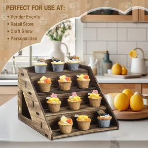 Exhibidores de madera al por mayor para pasteles y aperitivos, exhibidores para artesanías, exhibidores para velas y jabones, estanterías de almacenamiento para tiendas - Product Image 1