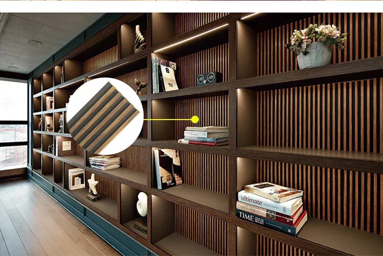 Wooden Color Decorative Wall Panel Polystyrene 3D PS Fluted Wall Panel Wallboard