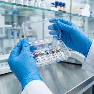 Custom Professional Transparent Plastic Packaging <b>Box</b> for 2ml 5ml 10ml Vials Laboratory Peptide Research Serum Container - Product Image 4