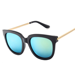 Maidis Sunglasses <b>Black</b> <b>Frame</b> Blue Mirror Lens UV400 Protection Unisex Style - Product Image 3
