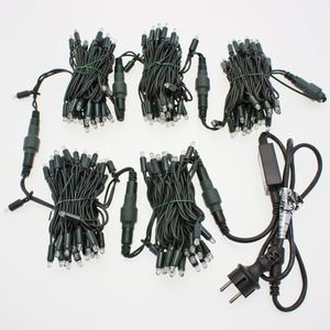 Guirnalda de Luces RGB Comerciales IP65 de 50 Metros, 500 LED, Cable de Goma Negro de 16 Metros, Modos Dinámicos de 16 Colores, para Exteriores, Fachadas de Edificios, Eventos - Product Image 2