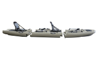 Kayak de pêche modulaire Vicking de nouvelle conception, 4,36 m, 2 places, avec pédales, kayak pliable détachable avec moteur électrique