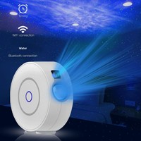 Lampe de projection LED ciel étoilé WiFi, projecteur intelligent Tuya avec contrôle par application, alimentation USB, blanc et noir