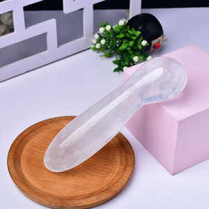 Dildo in Cristallo Naturale a Forma di Pene, Bacchetta per Massaggio Sexy e Curativo, Bastoncino per Punti di Massaggio Reiki per Rilassamento e Bilanciamento dei Chakra - Product Image 2