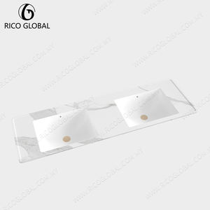 Lavabo de Porcelana Clásico Europeo Moderno, Lavabo de Cerámica en Forma de Flor para Baño, Lavabo de Piedra de Granito para Uso Doméstico - Product Image 4