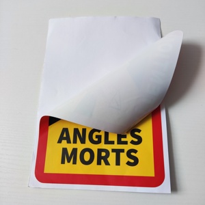 Autocollants personnalisés d'avertissement d'angle mort pour voiture, résistants aux intempéries, autocollants adhésifs - Product Image 2