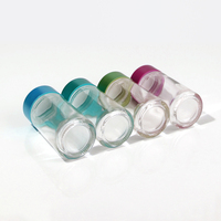 Pot en verre CR transparent avec couvercle en aluminium à sécurité enfant, pot en verre résistant aux enfants pour l'emballage de produits