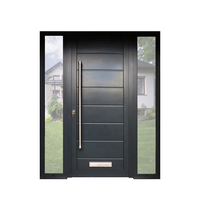 Portes de sécurité intérieures modernes en acier inoxydable double, anti-effraction, résistance au feu 1,5h, pare-balles, anti-explosion, personnalisables pour hôtels